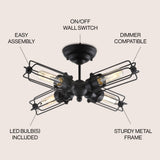 Chase 20" Metal LED Flush Mount - JONATHAN Y