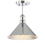Nick 11" Metal LED Semi Flush Mount - JONATHAN Y