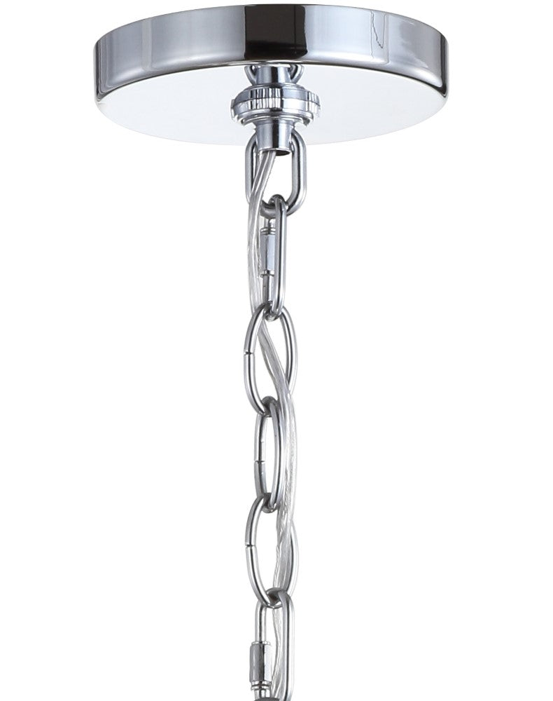 Nira 9.75" Adjustable 3D Color Burst Glass/Metal Pendant - JONATHAN Y