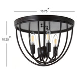 Peter 13.75" Metal LED Flush Mount - JONATHAN Y