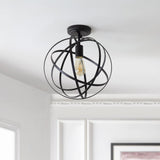 Alma 13" Metal LED Flush Mount - JONATHAN Y