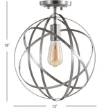 Alma 13" Metal LED Flush Mount - JONATHAN Y