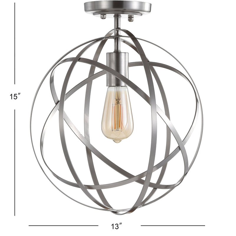 Alma 13" Metal LED Flush Mount - JONATHAN Y