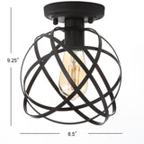 Alma 13" Metal LED Flush Mount - JONATHAN Y
