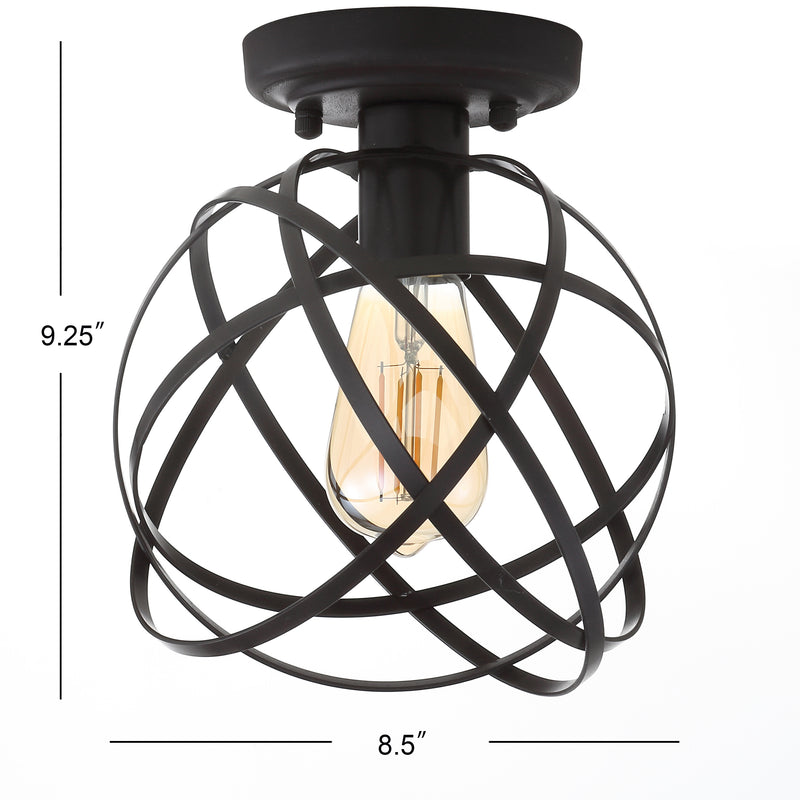 Alma 13" Metal LED Flush Mount - JONATHAN Y
