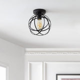 Alma 13" Metal LED Flush Mount - JONATHAN Y