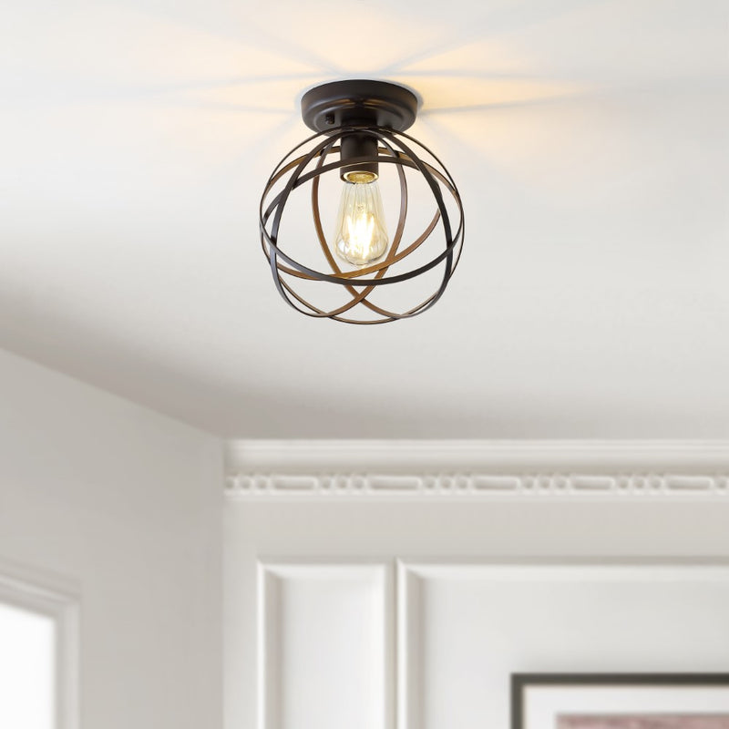 Alma 13" Metal LED Flush Mount - JONATHAN Y