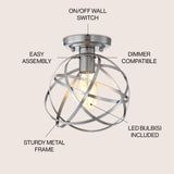 Alma 13" Metal LED Flush Mount