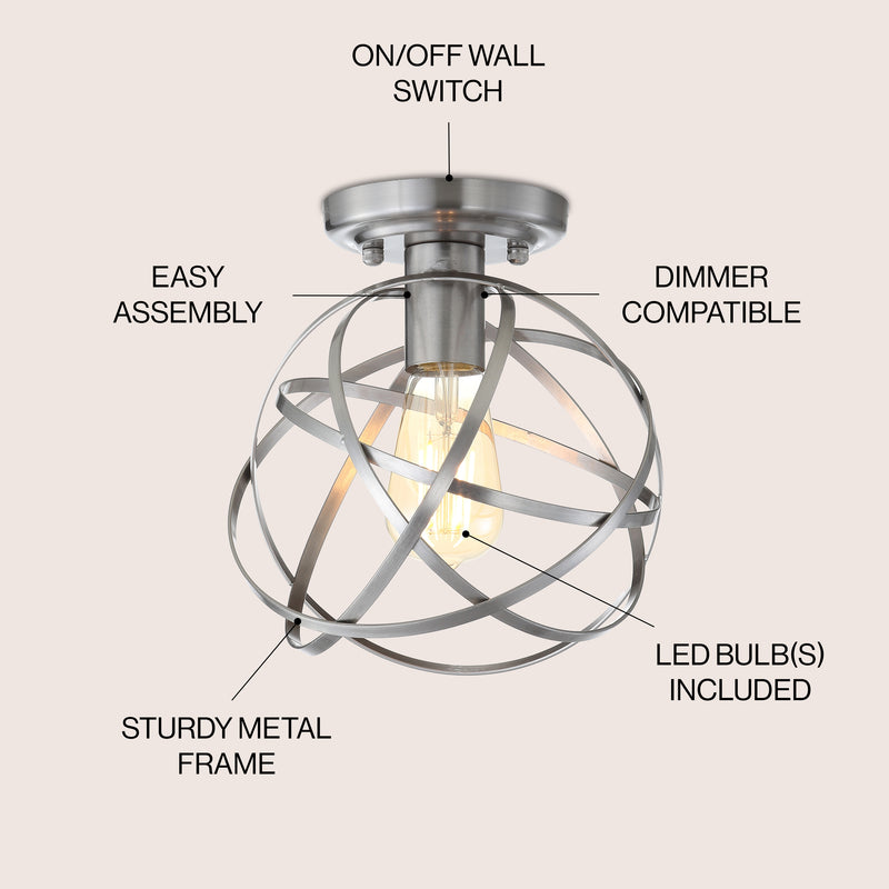 Alma 13" Metal LED Flush Mount