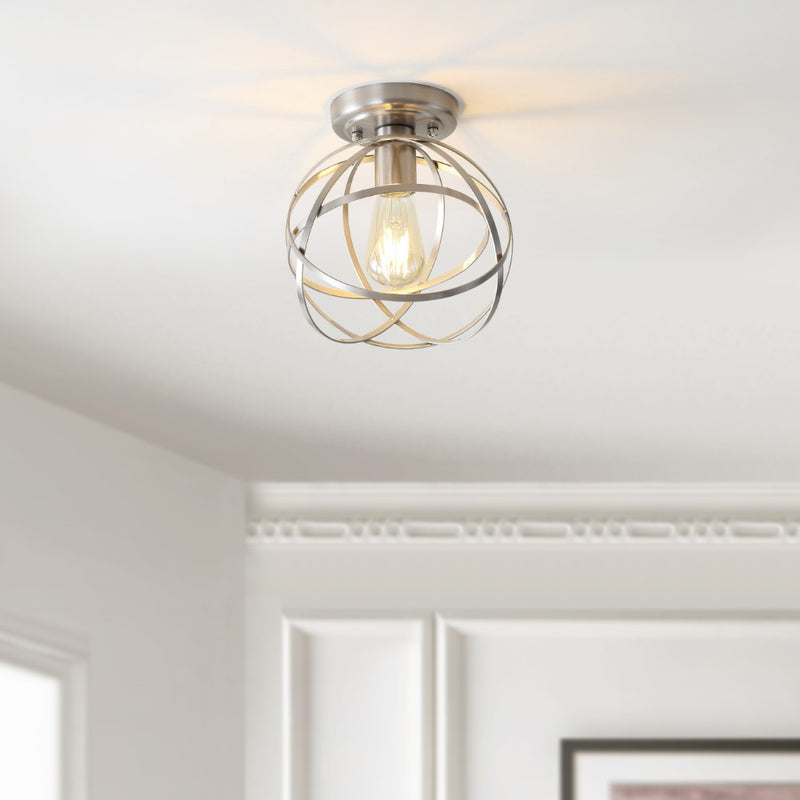 Alma 13" Metal LED Flush Mount - JONATHAN Y