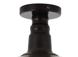 Camila 14"  Classic Industrial Indoor/Outdoor Iron LED Semi Flush Mount - JONATHAN Y
