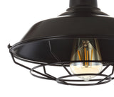 Gabe 10.2" Metal LED Semi Flush Mount - JONATHAN Y