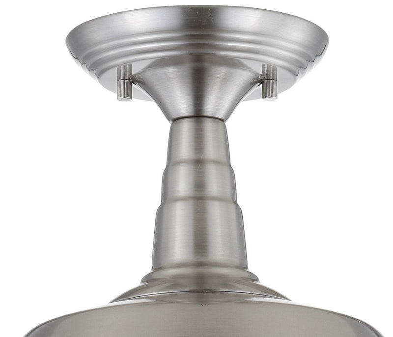 Gabe 10.2" Metal LED Semi Flush Mount - JONATHAN Y
