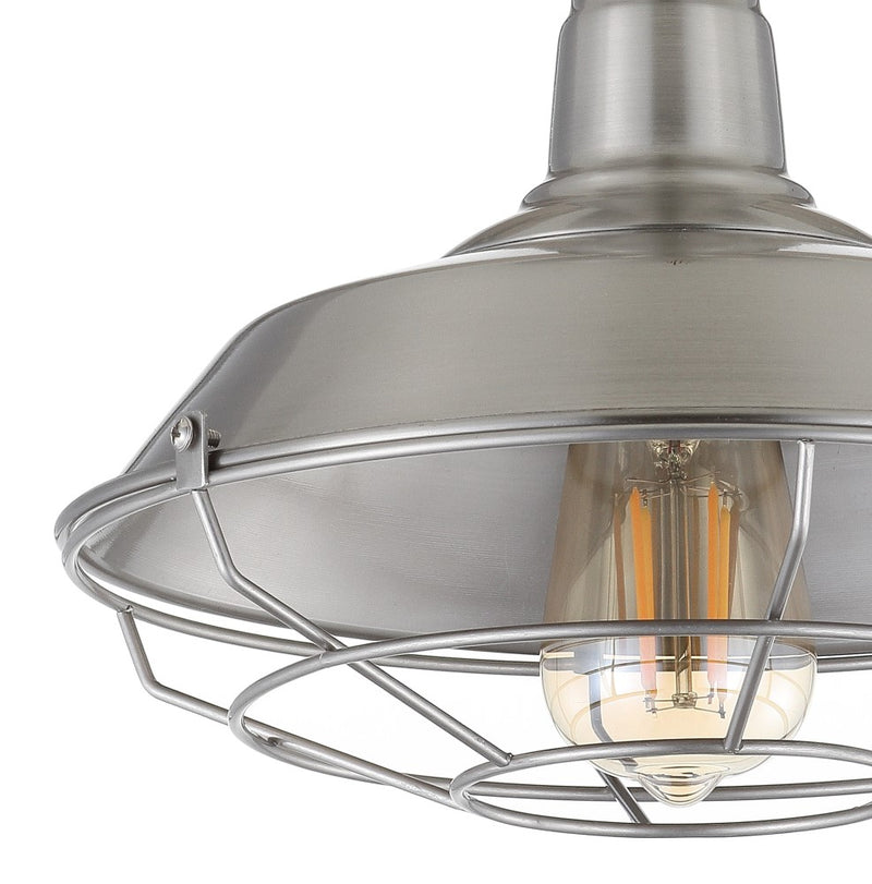 Gabe 10.2" Metal LED Semi Flush Mount - JONATHAN Y