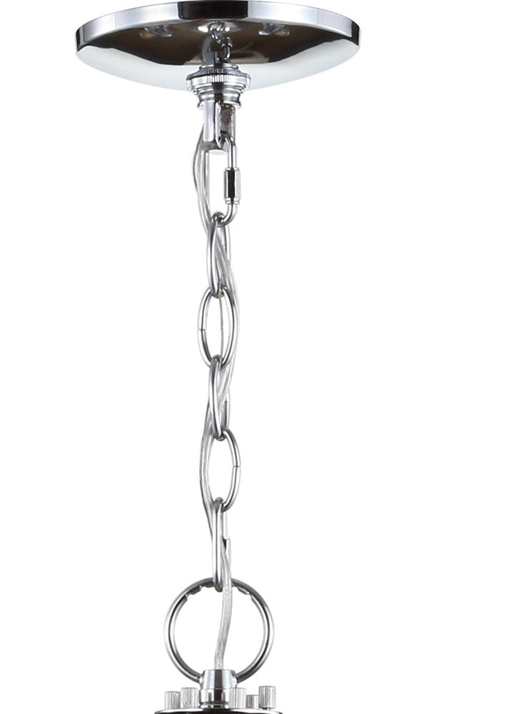 Georgia 30" Wood/Metal Adjustable LED Chandelier - JONATHAN Y