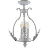 Austen 12.2" Metal LED Semi Flush Mount - JONATHAN Y