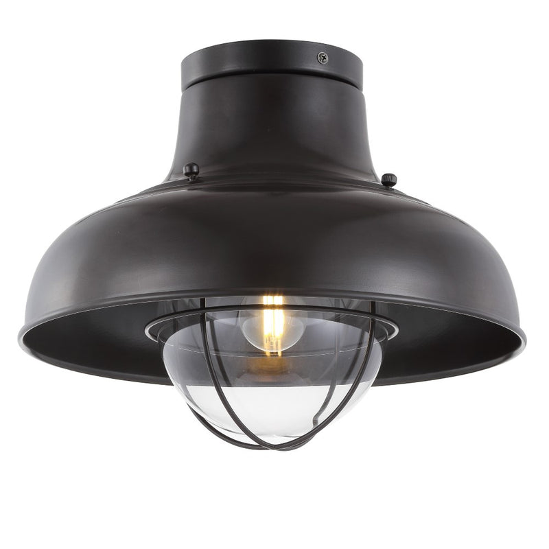 Cameron 13" Metal LED Semi Flush Mount - JONATHAN Y
