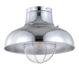 Cameron 13" Metal LED Semi Flush Mount - JONATHAN Y
