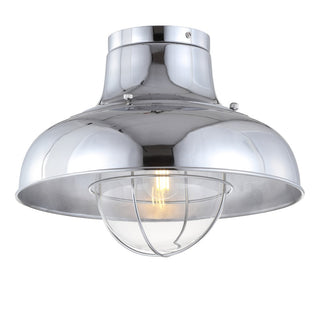 Cameron 13" Metal LED Semi Flush Mount - JONATHAN Y