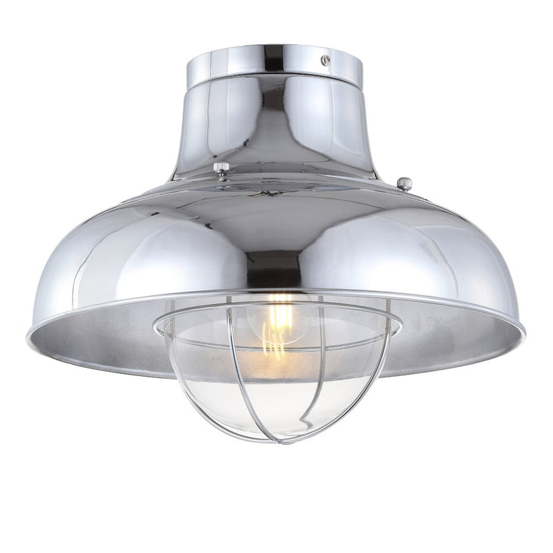 Cameron 13" Metal LED Semi Flush Mount - JONATHAN Y
