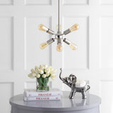 Jobs 17.5" Sputnik Metal LED Chandelier - JONATHAN Y
