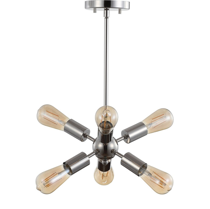 Jobs 17.5" Sputnik Metal LED Chandelier - JONATHAN Y