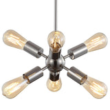 Jobs 17.5" Sputnik Metal LED Chandelier - JONATHAN Y