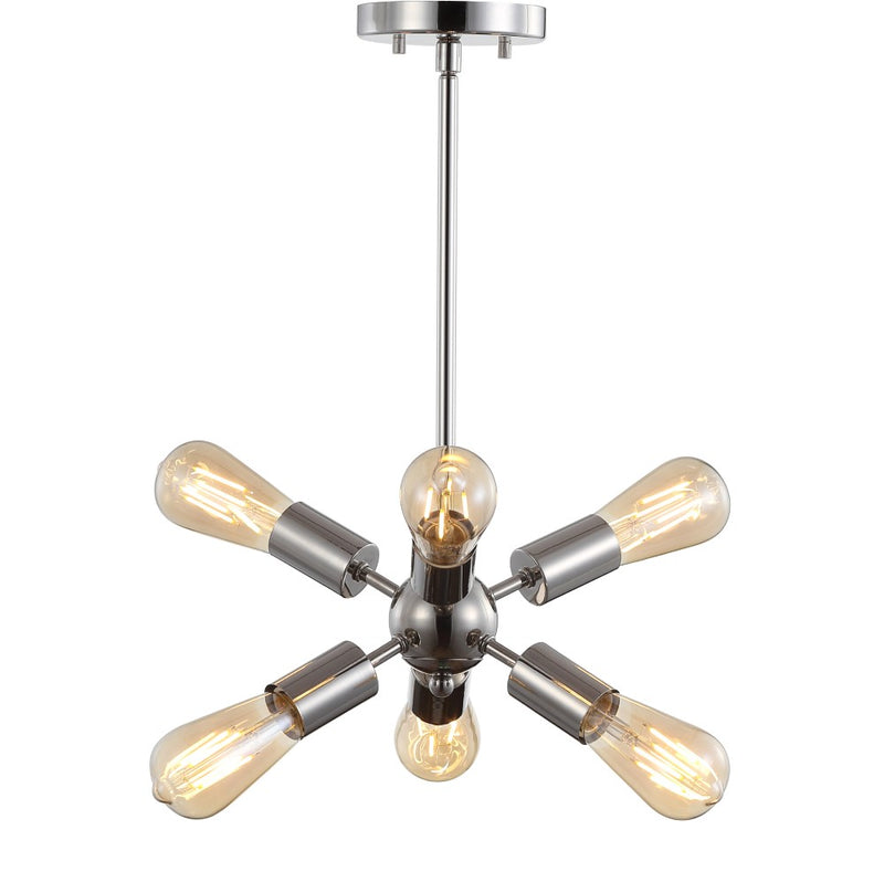 Jobs 17.5" Sputnik Metal LED Chandelier - JONATHAN Y