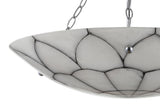 Bailey 23.5" Adjustable Marble/Metal LED Chandelier - JONATHAN Y