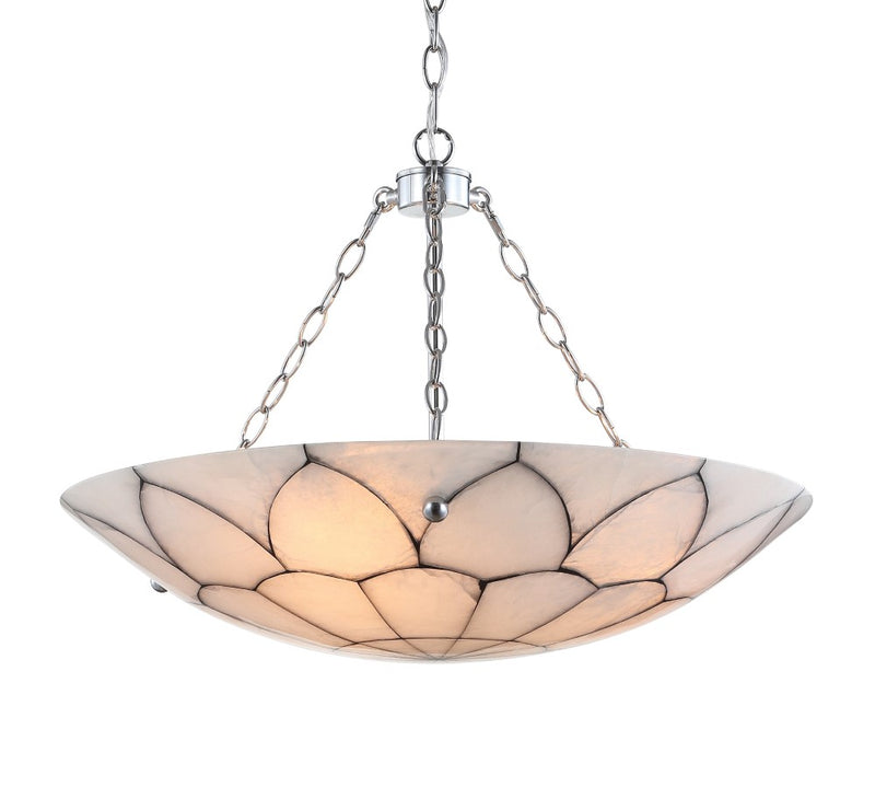 Bailey 23.5" Adjustable Marble/Metal LED Chandelier - JONATHAN Y
