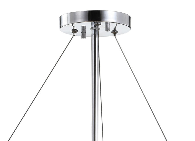 Sheila 24" Marble/Metal LED Chandelier - JONATHAN Y