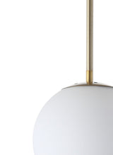 Bleecker 7.75" Metal/Glass Globe LED Pendant