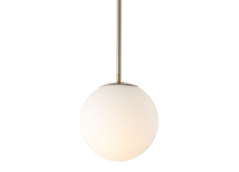 Bleecker 7.75" Metal/Glass Globe LED Pendant