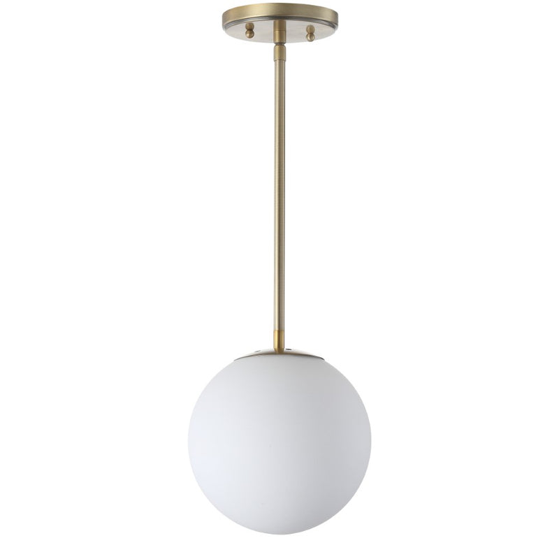 Bleecker 7.75" Metal/Glass Globe LED Pendant