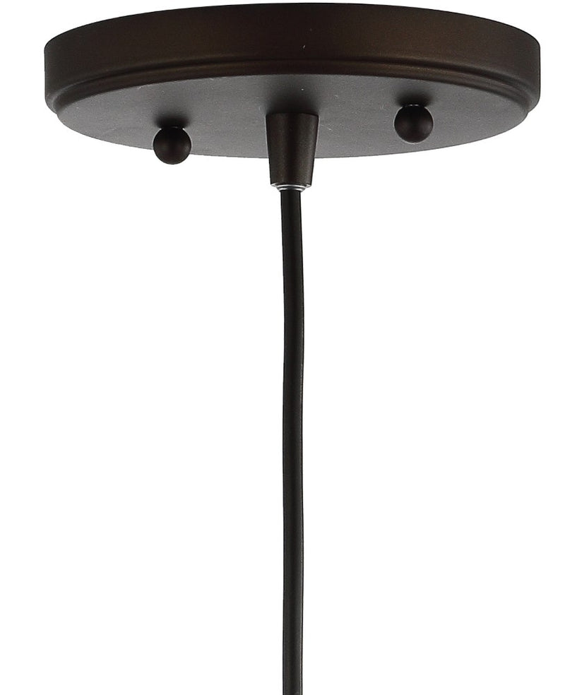 Bleecker 7.75" Metal/Glass Globe LED Pendant