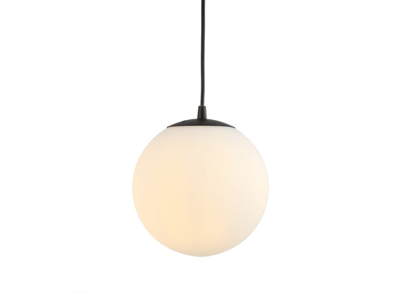 Bleecker 7.75" Metal/Glass Globe LED Pendant