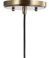 Bleecker 7.75" Metal/Glass Globe LED Pendant