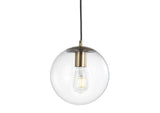 Bleecker 7.75" Metal/Glass Globe LED Pendant