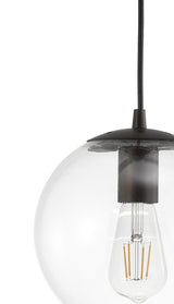 Bleecker 7.75" Metal/Glass Globe LED Pendant