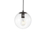 Bleecker 7.75" Metal/Glass Globe LED Pendant