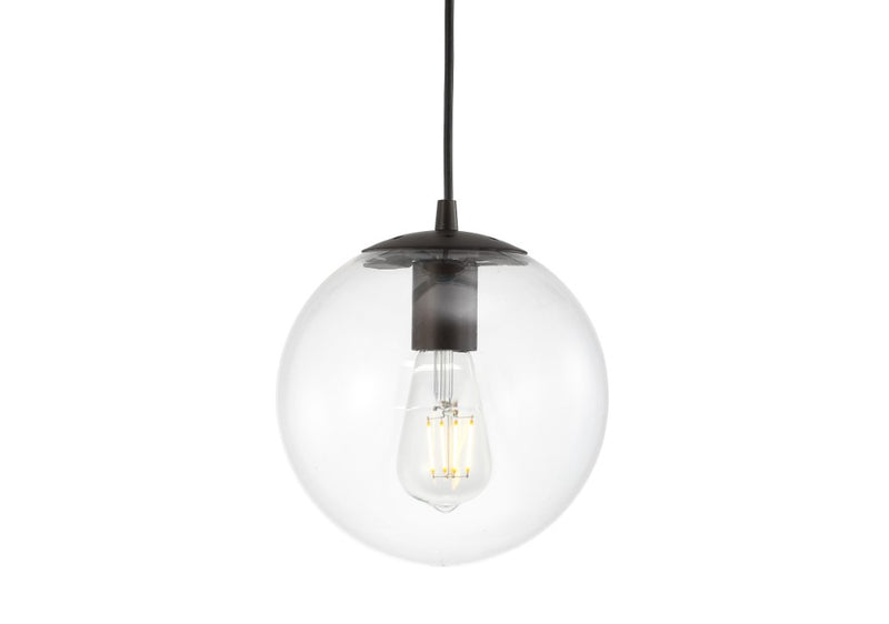Bleecker 7.75" Metal/Glass Globe LED Pendant