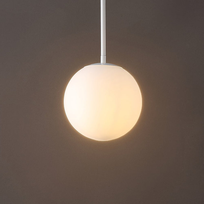 Bleecker 7.75" Metal/Glass Globe LED Pendant