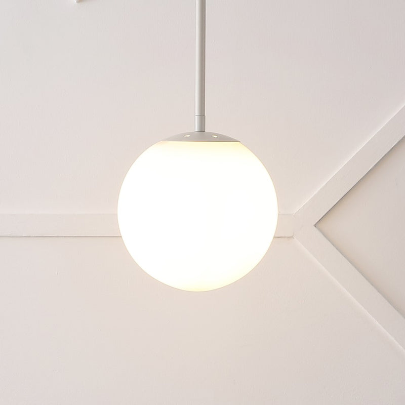 Bleecker 7.75" Metal/Glass Globe LED Pendant