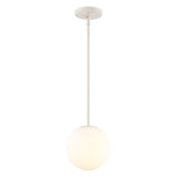 Bleecker 7.75" Metal/Glass Globe LED Pendant