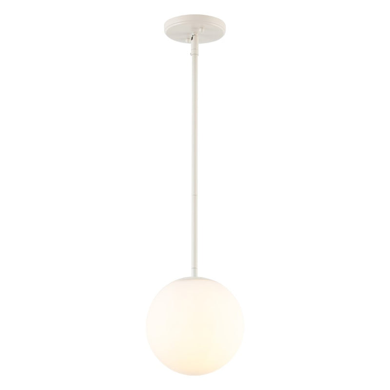 Bleecker 7.75" Metal/Glass Globe LED Pendant