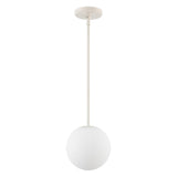 Bleecker 7.75" Metal/Glass Globe LED Pendant