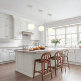 Bleecker 7.75" Metal/Glass Globe LED Pendant