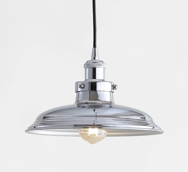 Bedford 11" Adjustable Iron Industrial Rustic LED Pendant - JONATHAN Y