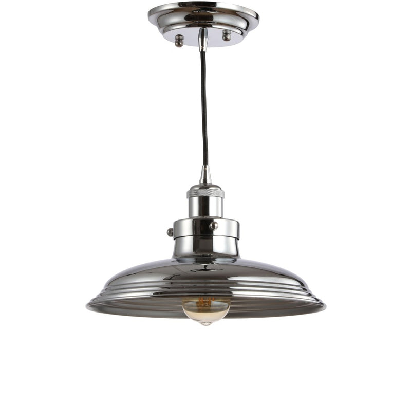 Bedford 11" Adjustable Iron Industrial Rustic LED Pendant - JONATHAN Y