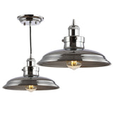 Bedford 11" Adjustable Iron Industrial Rustic LED Pendant - JONATHAN Y